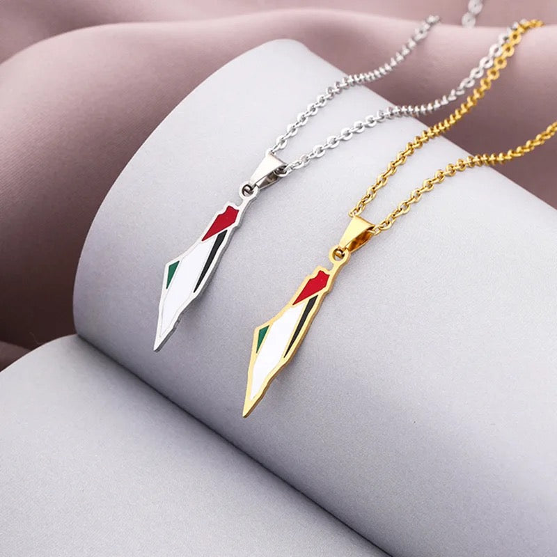 FREE PALESTINE NECKLACE